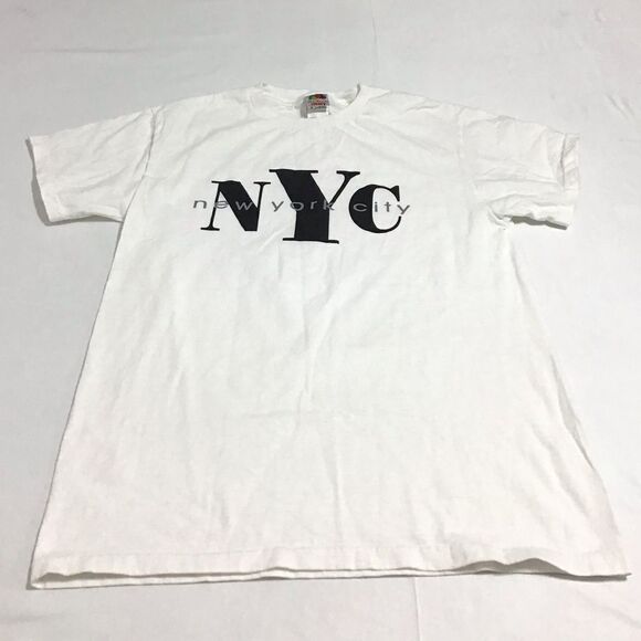 Fruit Of The Loom I Love NYC White Cotton T-Shirts Bundle New York Short Sleeve - Picture 4 of 10
